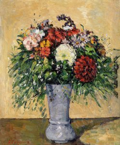 Buket blomster i en vase, ca. 1877